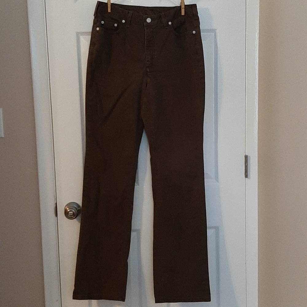 Lands' End brown women's high rise jeans - 10T.